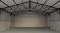 SELA Industrial 25FT x 41FT Metal Warehouse Shed