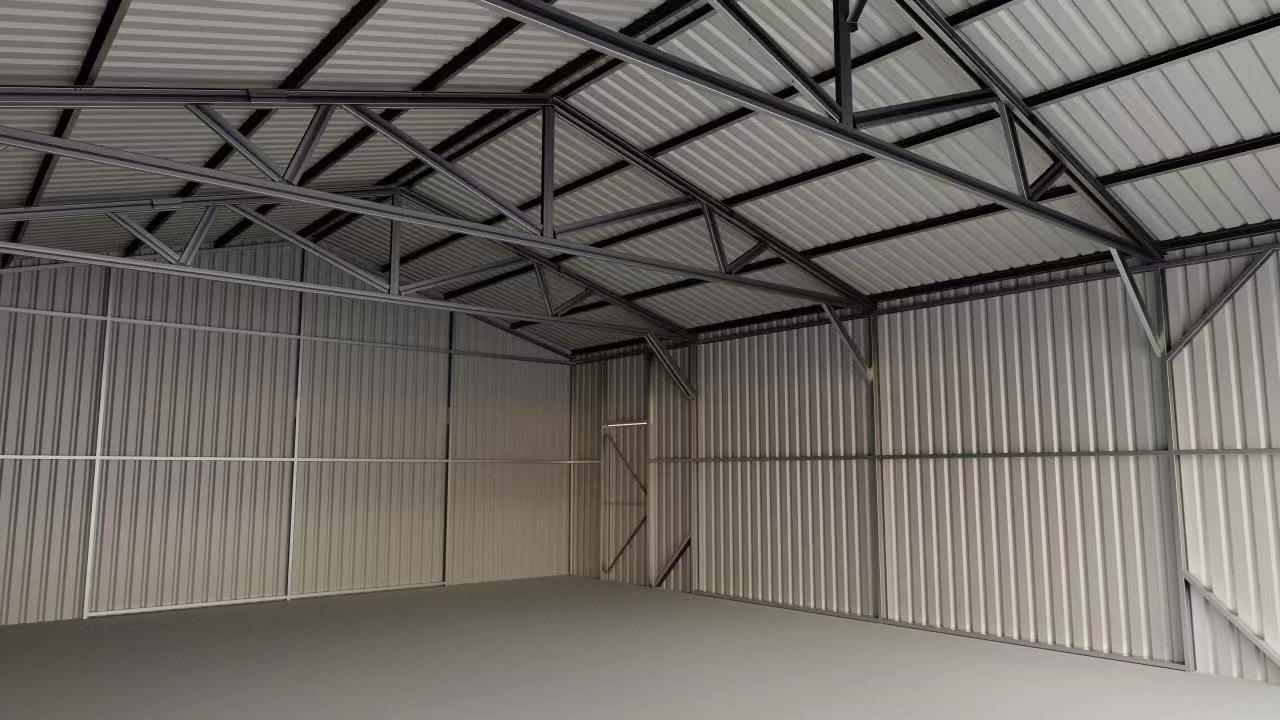 SELA Industrial 25FT x 33FT Metal Warehouse Shed