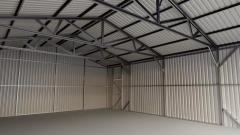 SELA Industrial 25FT x 41FT Metal Warehouse Shed