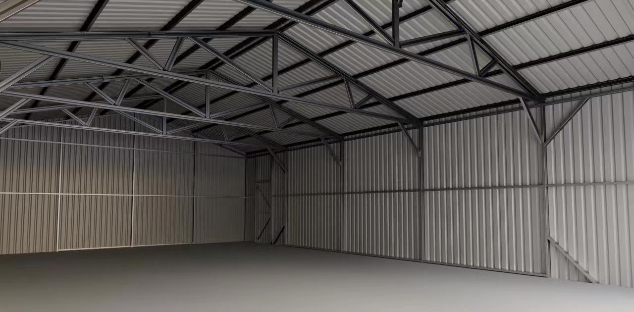 SELA Industrial 25FT x 33FT Metal Warehouse Shed