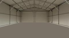 SELA Industrial 25FT x 33FT Metal Warehouse Shed