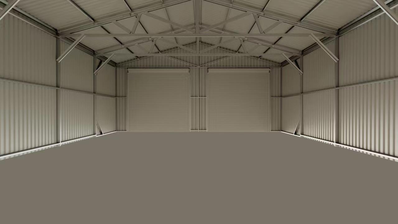 SELA Industrial 25FT x 41FT Metal Warehouse Shed