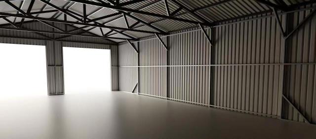 SELA Industrial 25FT x 33FT Metal Warehouse Shed