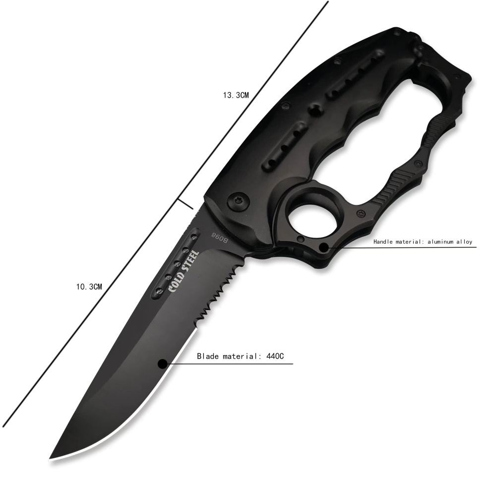 Cold Steel B098 Fist Folding Knife/Black/White