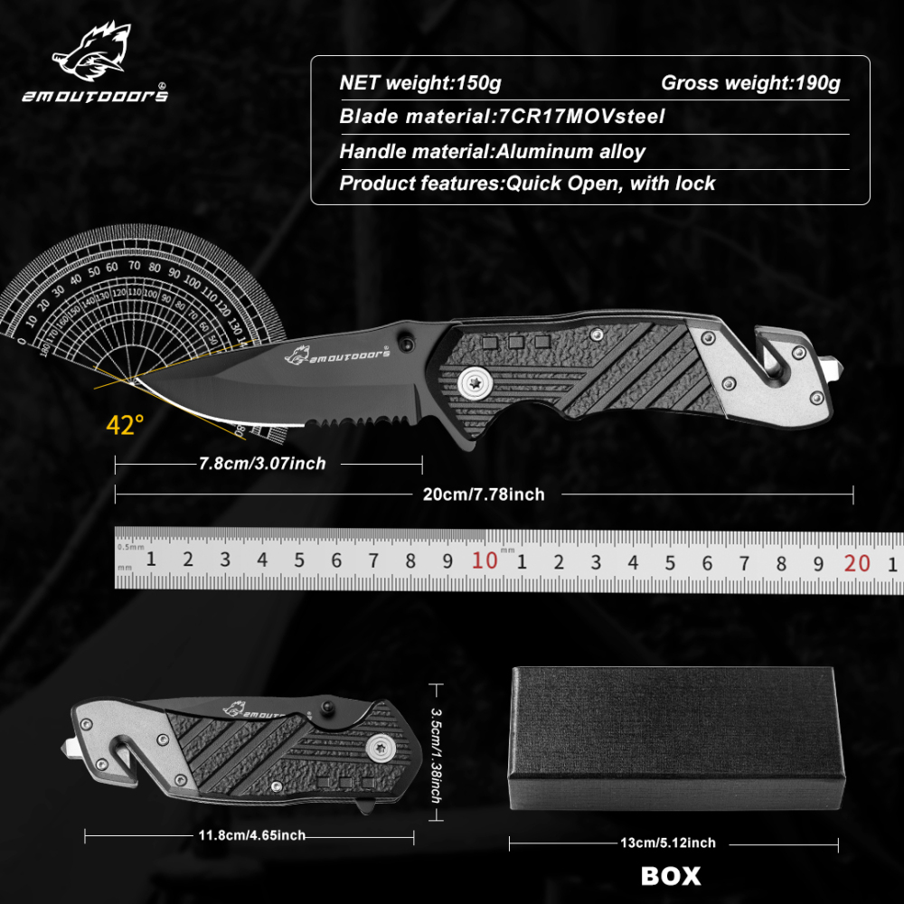 Outdoor Knives
Camping Knives
Hunting Knives
Survival Knives
Folding Knives
Tactical Knives
Pocket Knives
Multi-tool Knives
Stainless Steel Knives
