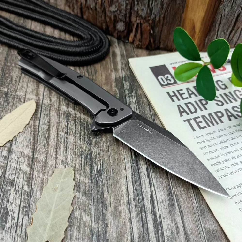 Multi-purpose Knife, Folding Knife, EDC Multi-purpose Tool Knife, 1404 Series, Convenient Pocket Knife, Black Stone Washing Process, CNC Precision Grinding Blade, Aluminum Alloy Handle, High-end Quality