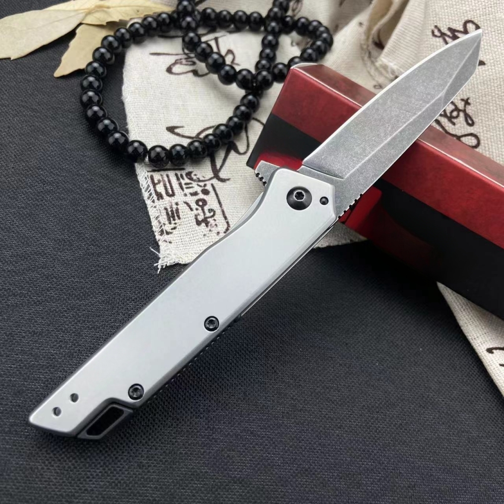 Folding Knife, Multi-purpose Knife, Convenient Pocket Knife, EDC Multi-purpose Tool Knife, 1365 Series Model, Convenient Pocket Knife, Black Stone Washing Process, CNC Fine Grinding Blade, Aluminum Alloy Handle, High Quality