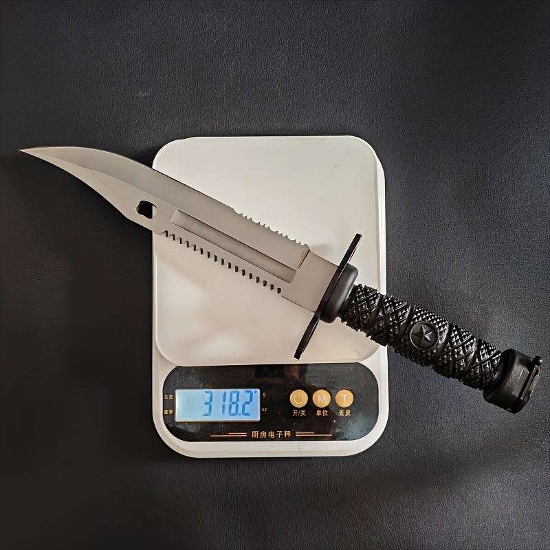 Cutting Tool, Escape Tool, Broken Window Tool With K Sheath, Perfect For Meat, Fruit, Camping - Blade Design, G10 Handle, All-in-One Dragon Design, High-End Quality- For Fishing, Hiking, Survival, Gifts For Men And Women