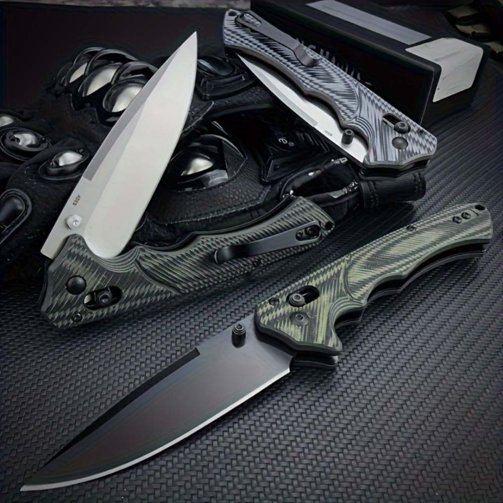 Outdoor folding knives, hunting knives, CNC precision grinding process knives, BM1401 model, S30V blades, G10 fiberglass handles, ergonomic folding knives – long-lasting and comfortable grip, not only a knife, but also your survival partner