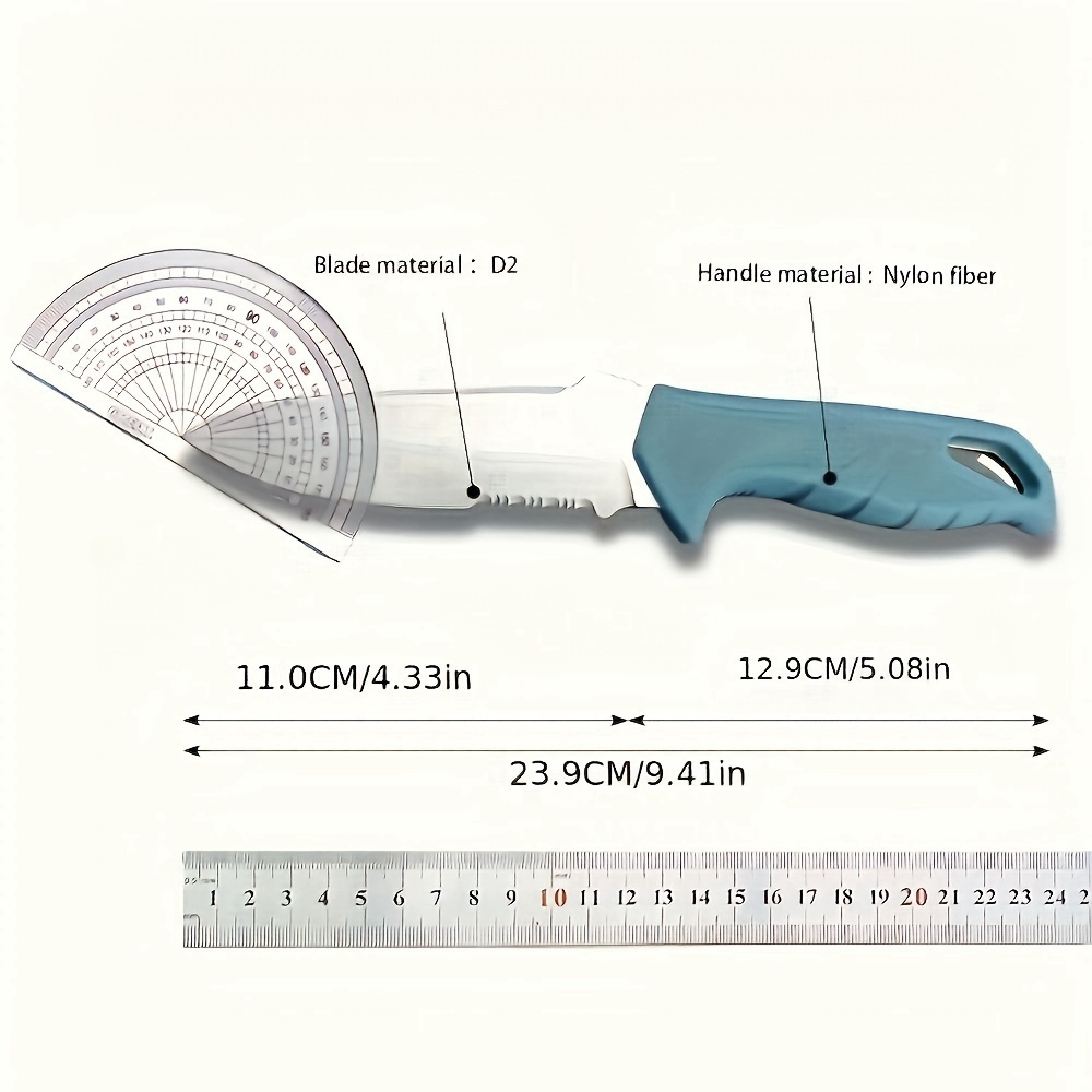 Benchmade Butterfly 18040 Small Straight Knife Camping Outdoor High Hardness BBQ Knife Camping Fruit Knife, D2 Blade Design, Nylon Fiber Handle, Tactical Straight Knife with Kydex Sheath, Fixed Blade Knife, Survival, Hunting, Bushcraft
