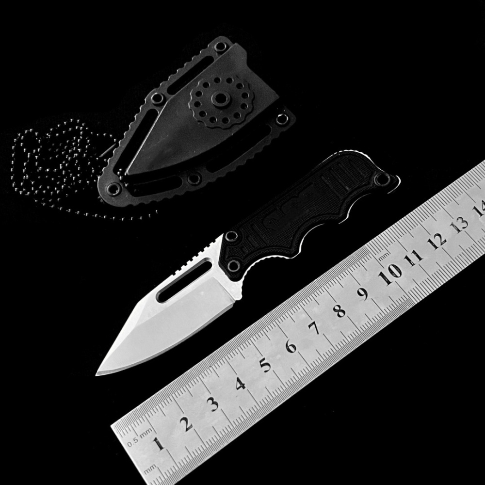 Outdoor Fixed Blade Straight Knife, SOG Sog Outdoor Knife, Wilderness Survival Gear Pocket Knife, Portable Mini Self-Defense Knife with K Sheath, Hunting Knife, Full Keel Survival Straight Knife, Jungle Straight Knife – forged for wilderness adventures