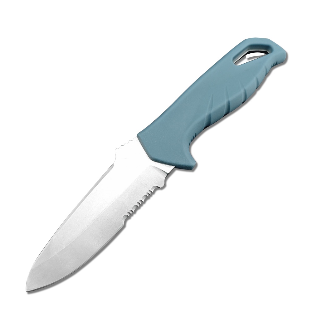 Benchmade Butterfly 18040 Small Straight Knife Camping Outdoor High Hardness BBQ Knife Camping Fruit Knife, D2 Blade Design, Nylon Fiber Handle, Tactical Straight Knife with Kydex Sheath, Fixed Blade Knife, Survival, Hunting, Bushcraft
