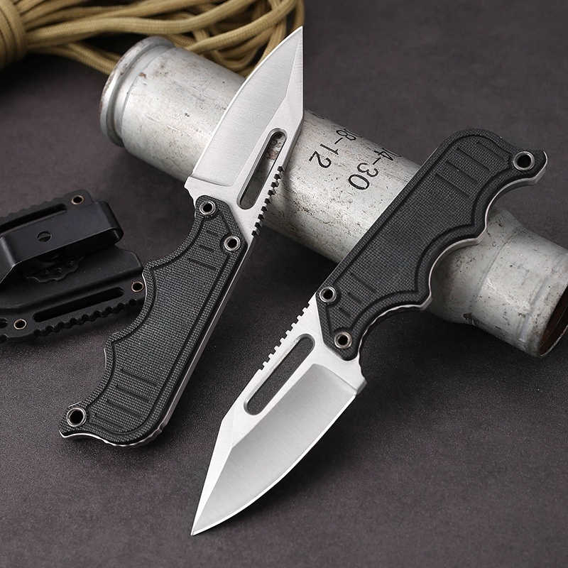 Outdoor Fixed Blade Straight Knife, SOG Sog Outdoor Knife, Wilderness Survival Gear Pocket Knife, Portable Mini Self-Defense Knife with K Sheath, Hunting Knife, Full Keel Survival Straight Knife, Jungle Straight Knife – forged for wilderness adventures