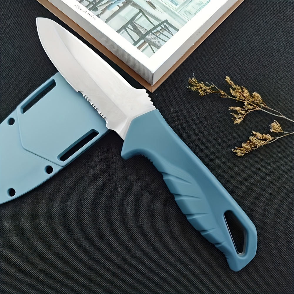Benchmade Butterfly 18040 Small Straight Knife Camping Outdoor High Hardness BBQ Knife Camping Fruit Knife, D2 Blade Design, Nylon Fiber Handle, Tactical Straight Knife with Kydex Sheath, Fixed Blade Knife, Survival, Hunting, Bushcraft