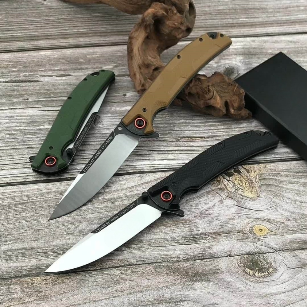 Outdoor Camping Knife, D2 Steel Cutting Material, G10 FRP Handle, Extreme Force 0247 Hunting Pocket Knife, Tactical Folding Knife – Hiking, Camping, Survival All-Around Companion
