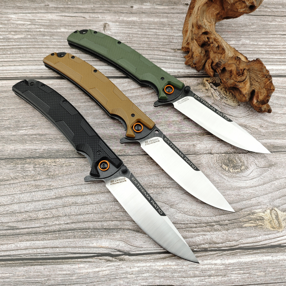 Outdoor Camping Knife, D2 Steel Cutting Material, G10 FRP Handle, Extreme Force 0247 Hunting Pocket Knife, Tactical Folding Knife – Hiking, Camping, Survival All-Around Companion