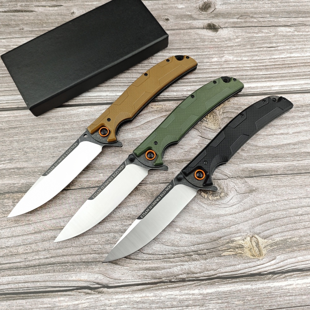 Outdoor Camping Knife, D2 Steel Cutting Material, G10 FRP Handle, Extreme Force 0247 Hunting Pocket Knife, Tactical Folding Knife – Hiking, Camping, Survival All-Around Companion