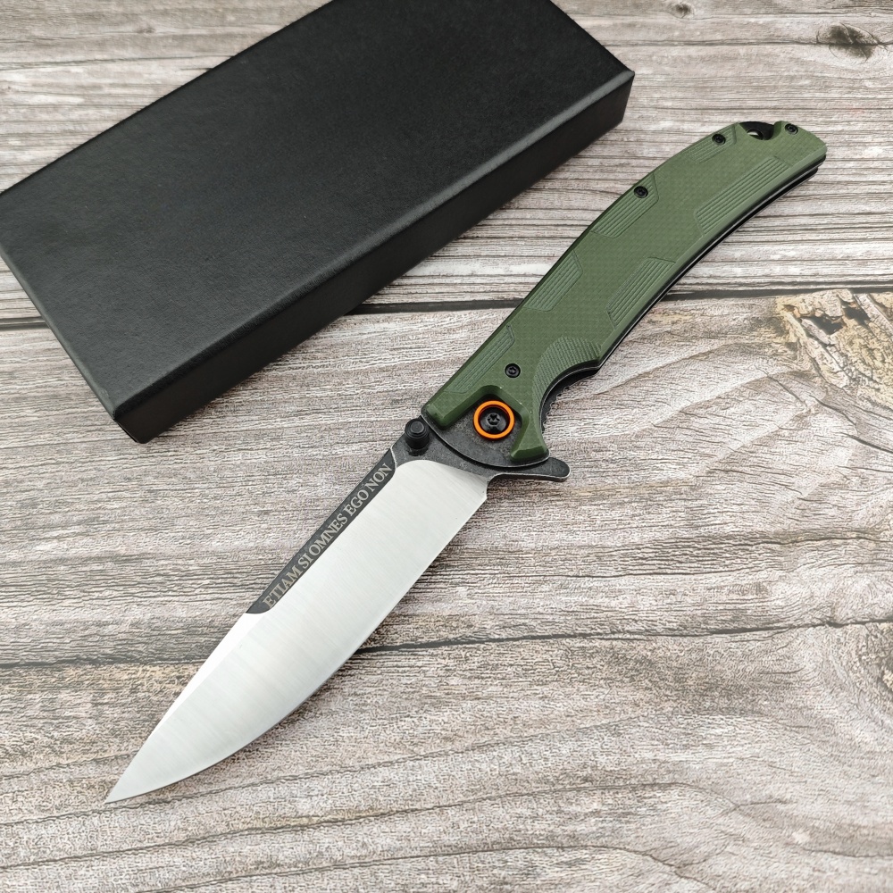 Outdoor Camping Knife, D2 Steel Cutting Material, G10 FRP Handle, Extreme Force 0247 Hunting Pocket Knife, Tactical Folding Knife – Hiking, Camping, Survival All-Around Companion