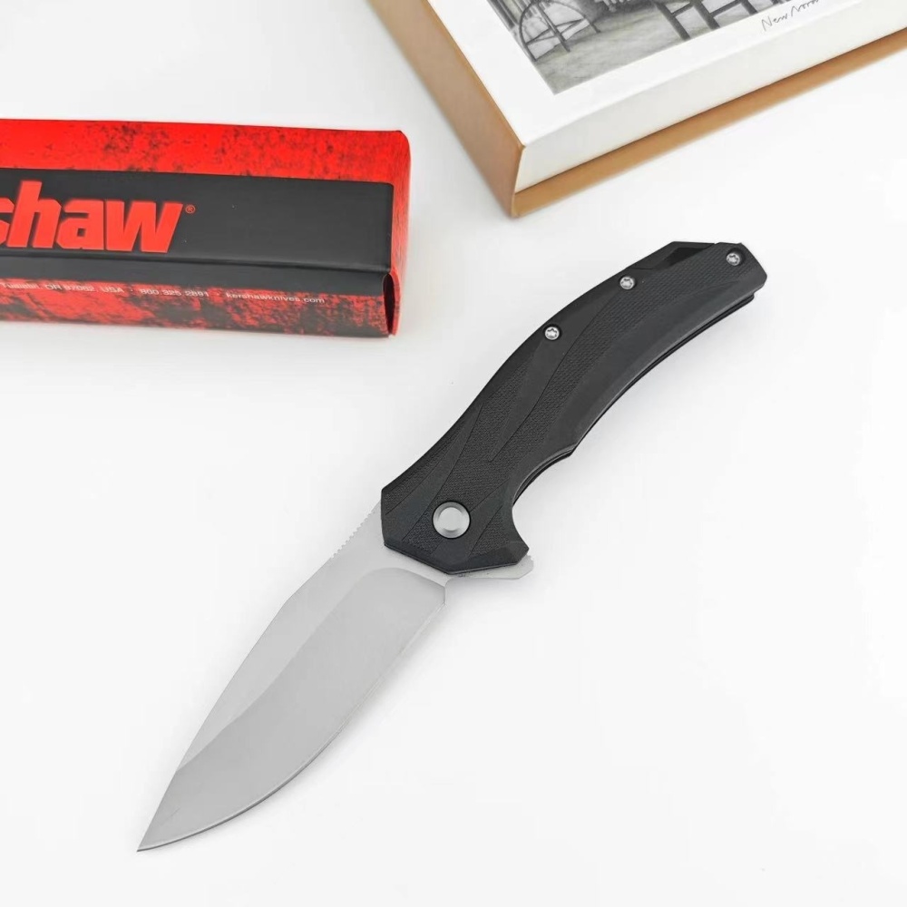 Outdoor Folding Knife, Multifunctional Hunting Folding Knife, Kershaw 1645 Folding Knife, 8Cr13Mov Blade, Nylon Fiber Handle, EDC Tools, Multipurpose Outdoor Camping, Fishing, Hiking, Survival, Portable Pocket Knife for Gifts for Men and Women