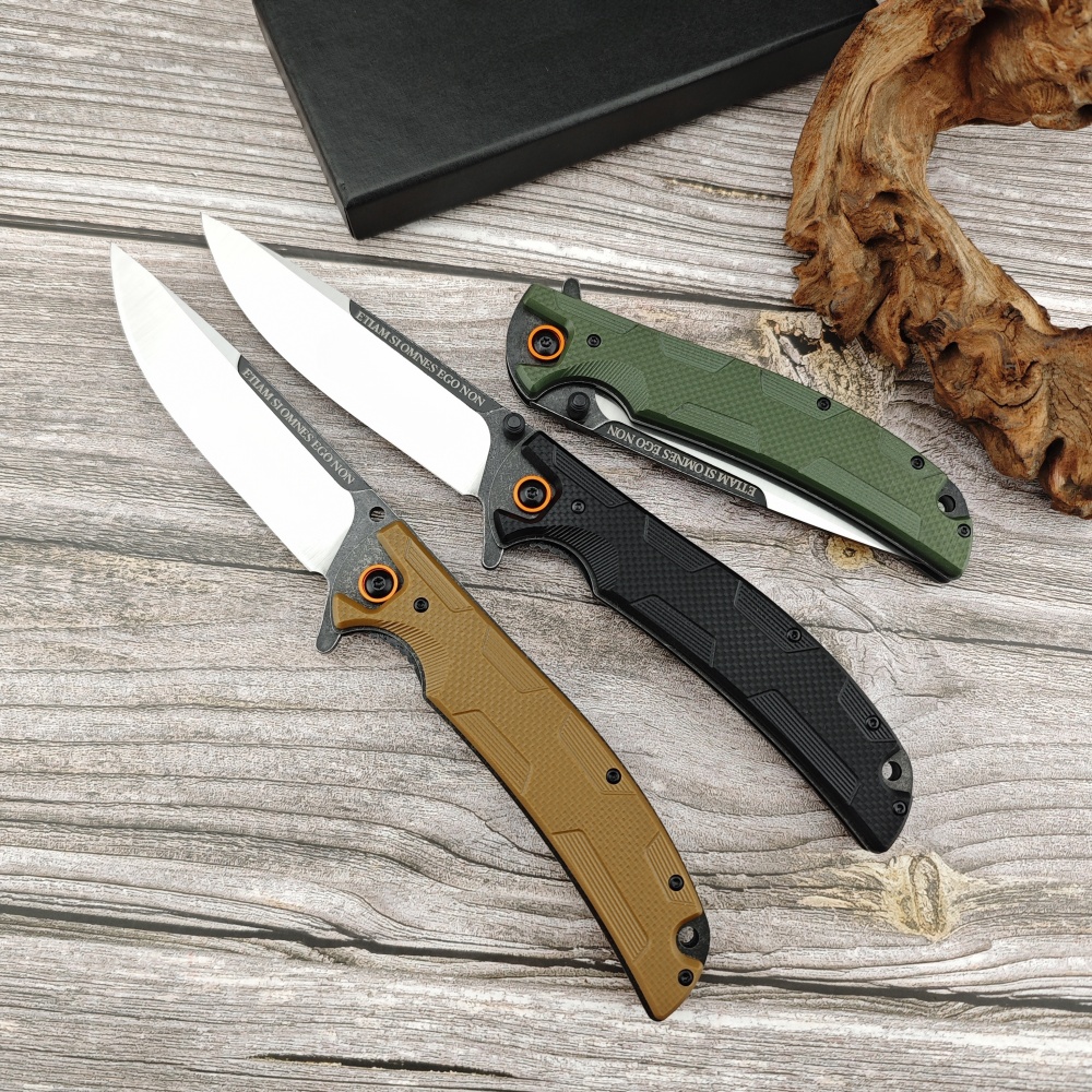 Outdoor Camping Knife, D2 Steel Cutting Material, G10 FRP Handle, Extreme Force 0247 Hunting Pocket Knife, Tactical Folding Knife – Hiking, Camping, Survival All-Around Companion