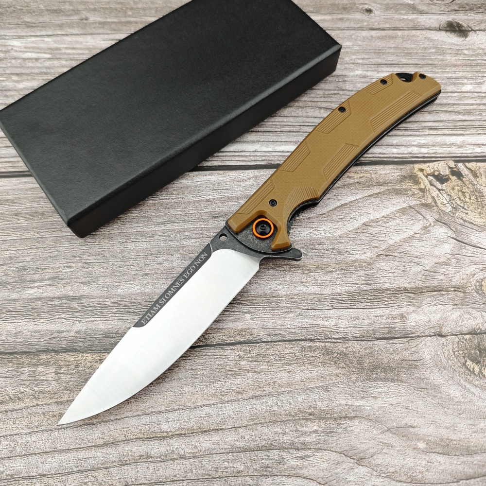 Outdoor Camping Knife, D2 Steel Cutting Material, G10 FRP Handle, Extreme Force 0247 Hunting Pocket Knife, Tactical Folding Knife – Hiking, Camping, Survival All-Around Companion