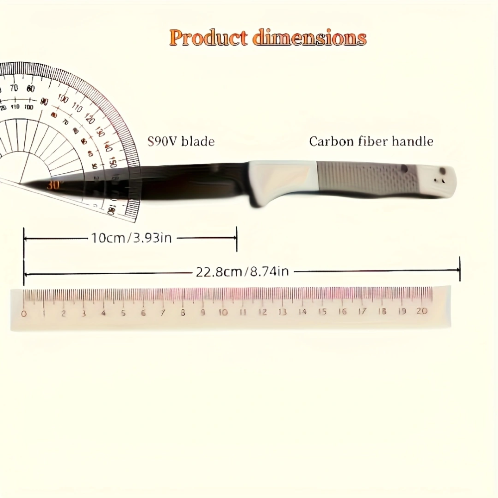 High hardness 4170BM outdoor folding knife, S90V steel cutting material, aluminum and carbon fiber handle, sharp portable pocket knife, EDC pocket knife