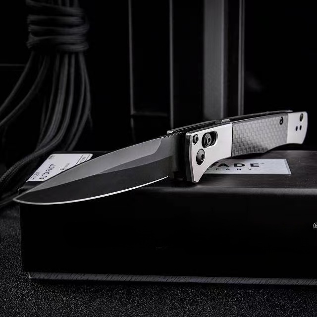 High hardness 4170BM outdoor folding knife, S90V steel cutting material, aluminum and carbon fiber handle, sharp portable pocket knife, EDC pocket knife