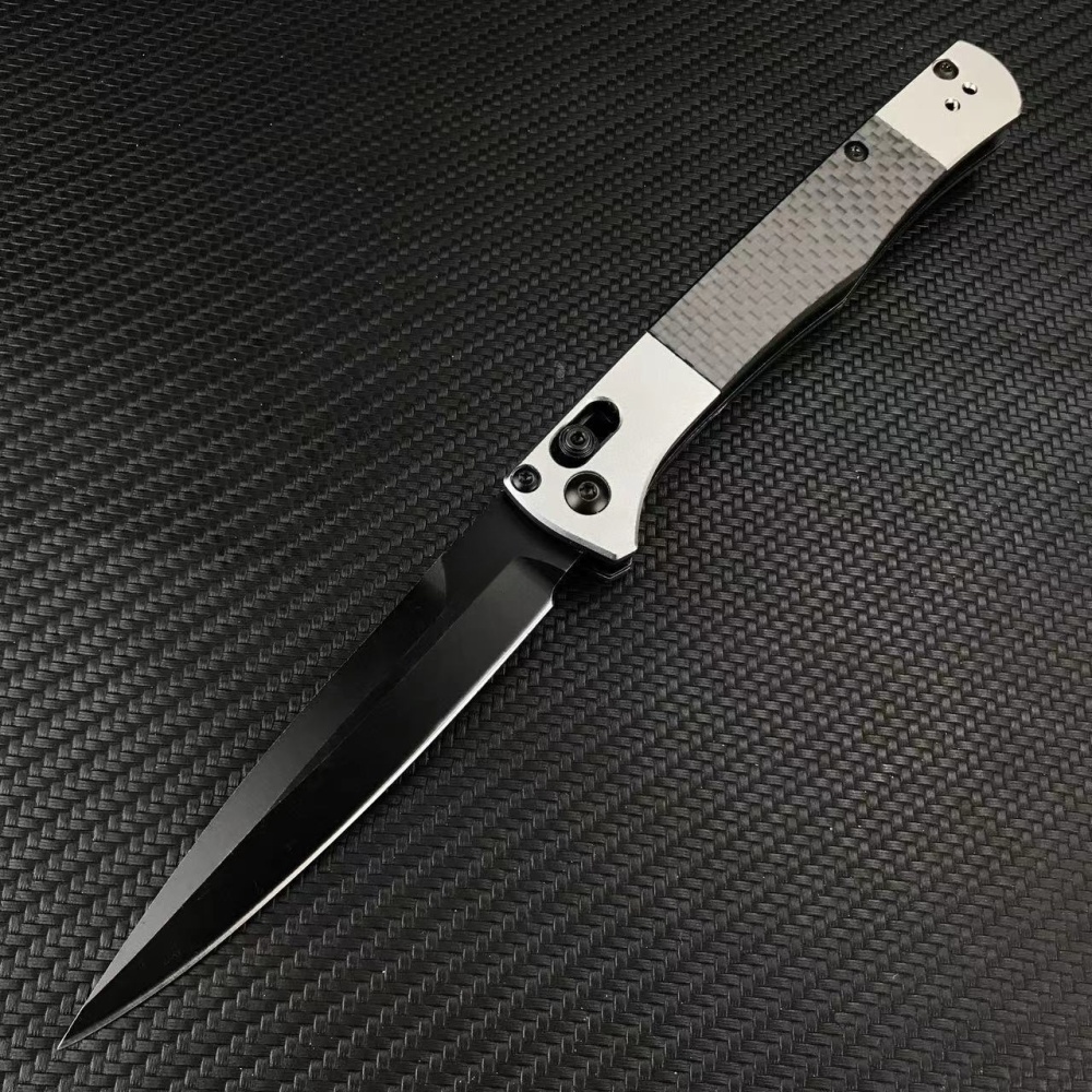 High hardness 4170BM outdoor folding knife, S90V steel cutting material, aluminum and carbon fiber handle, sharp portable pocket knife, EDC pocket knife