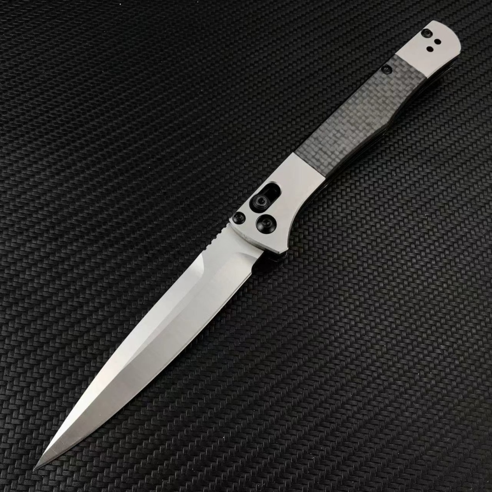 High hardness 4170BM outdoor folding knife, S90V steel cutting material, aluminum and carbon fiber handle, sharp portable pocket knife, EDC pocket knife