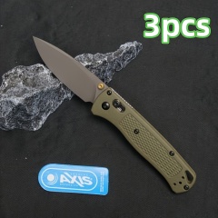 Army green handle and black blade