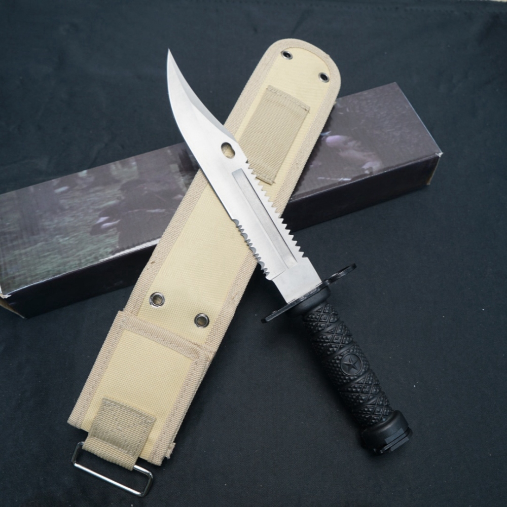 Outdoor Escape Fixed Blade Tactical Knife, Full Keel Hunting Knife, Sheathed Jungle Knife, G10 Handle, High End Quality - Suitable for Fishing, Hiking, Survival, City Survival Daily Carry Straight Knife