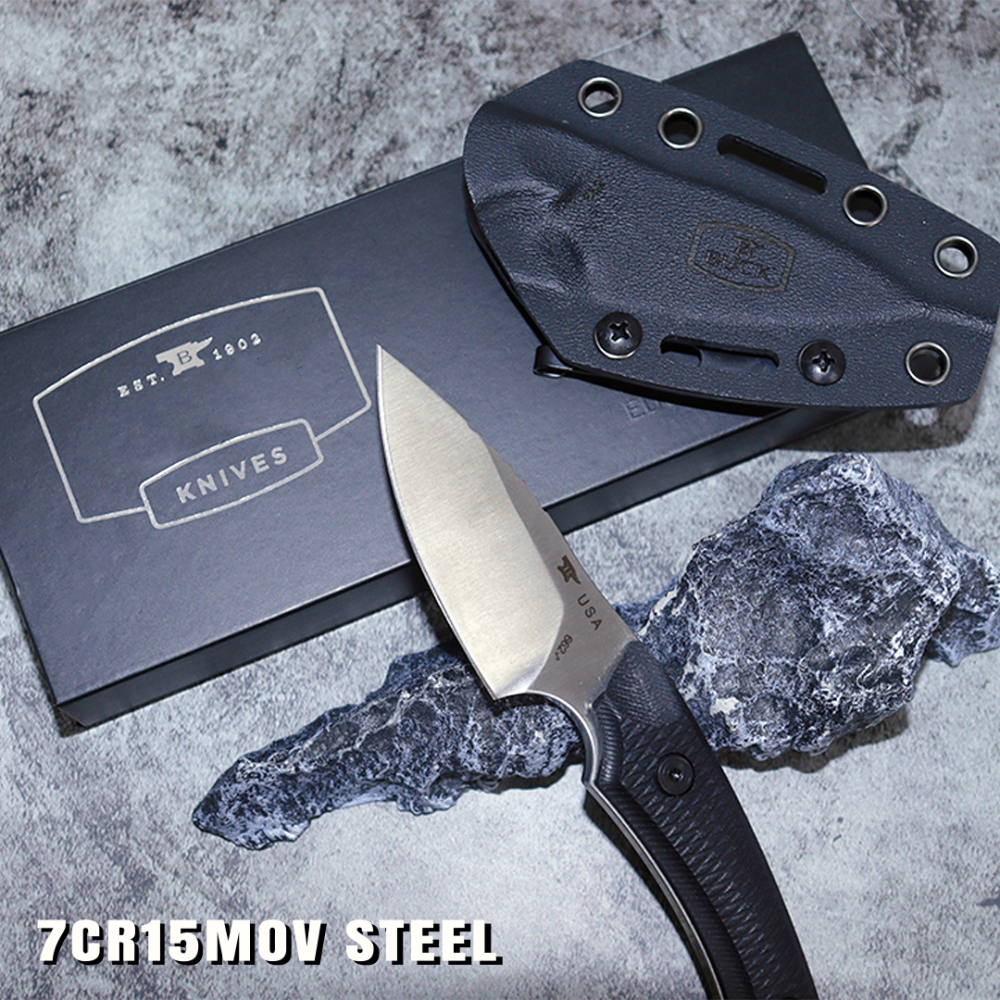 Outdoor Stainless Steel Straight Knife, Fixed Edge Straight Knife With Sheath, 7CRI5MOV Steel, G10 Handle, EDC Men's Camping Knife, Multifunctional Portable Knife, Fruit Knife, Best Gift For Men & Father, Doomsday Equipment