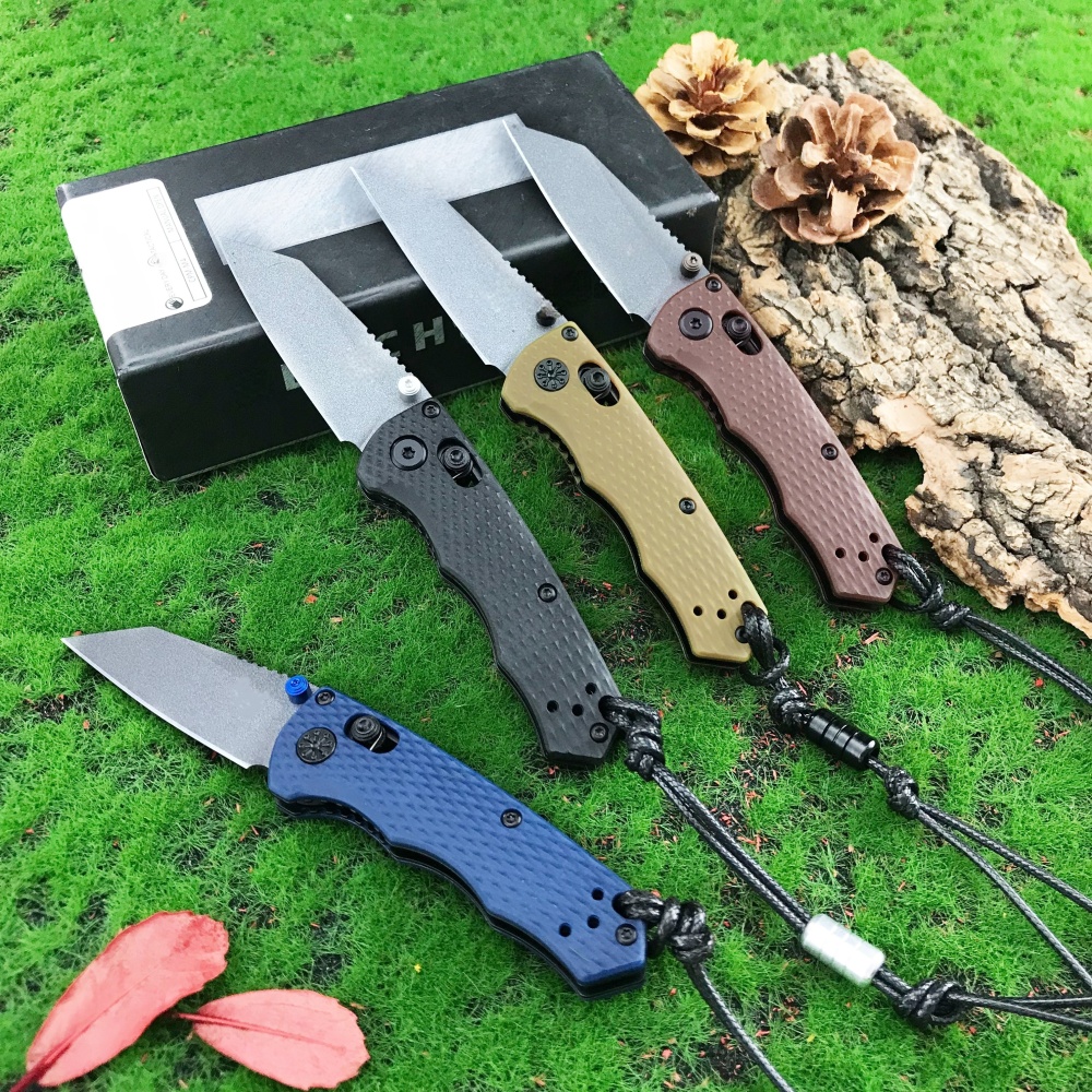 Outdoor folding knife, 290BK model, hunting knife, locking axle knife with 2.36" (about 6cm) M2 steel blade, portable thumb peg manual opening, camping pocket clip.With pocket clip, lanyard compatibility
