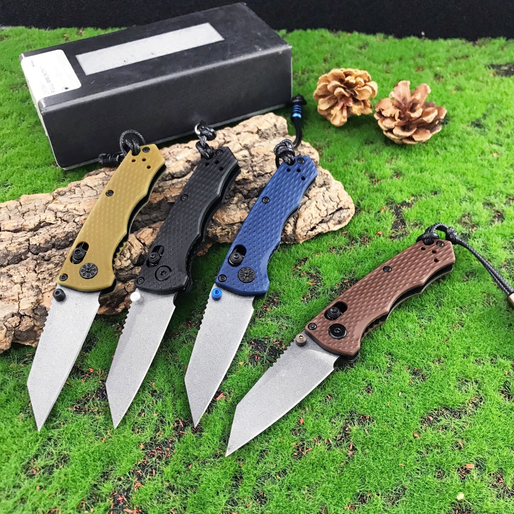 Outdoor folding knife, 290BK model, hunting knife, locking axle knife with 2.36" (about 6cm) M2 steel blade, portable thumb peg manual opening, camping pocket clip.With pocket clip, lanyard compatibility