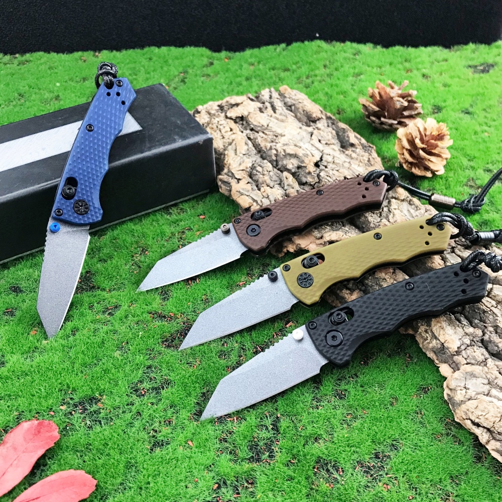Outdoor folding knife, 290BK model, hunting knife, locking axle knife with 2.36" (about 6cm) M2 steel blade, portable thumb peg manual opening, camping pocket clip.With pocket clip, lanyard compatibility