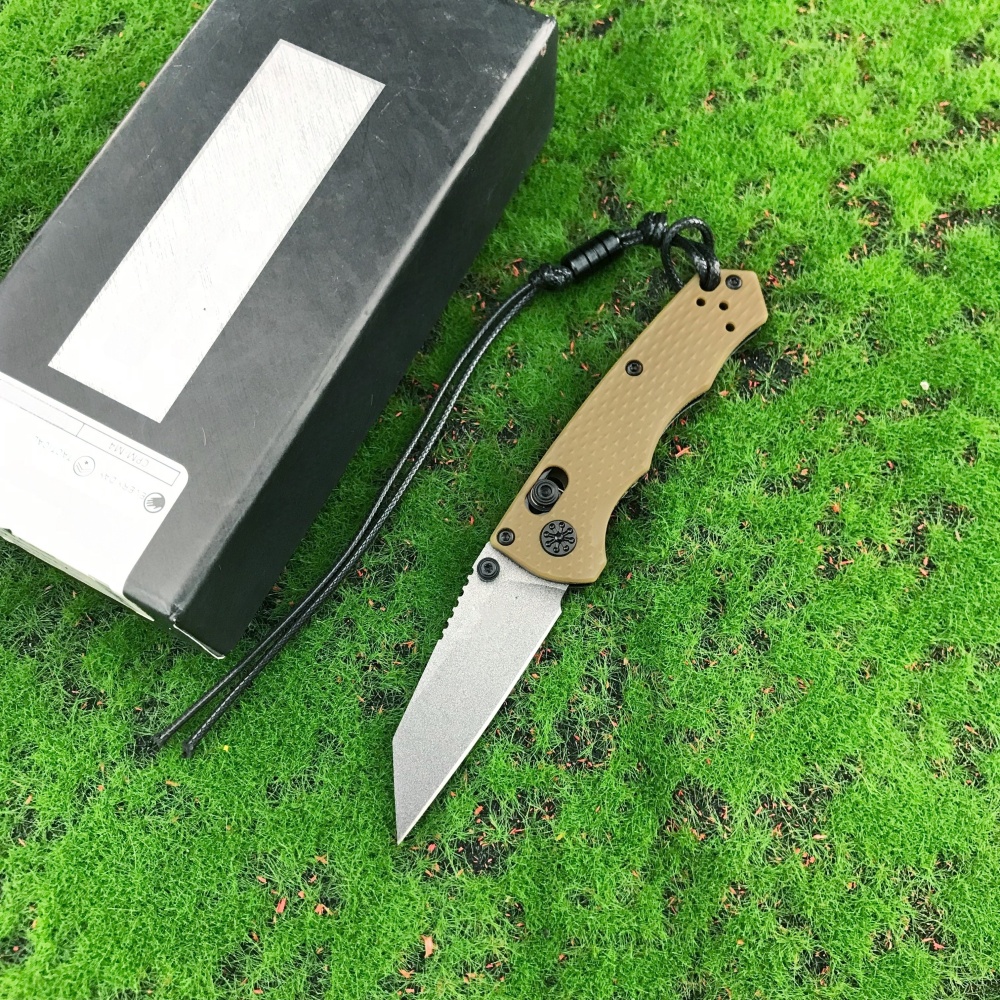 Outdoor folding knife, 290BK model, hunting knife, locking axle knife with 2.36" (about 6cm) M2 steel blade, portable thumb peg manual opening, camping pocket clip.With pocket clip, lanyard compatibility
