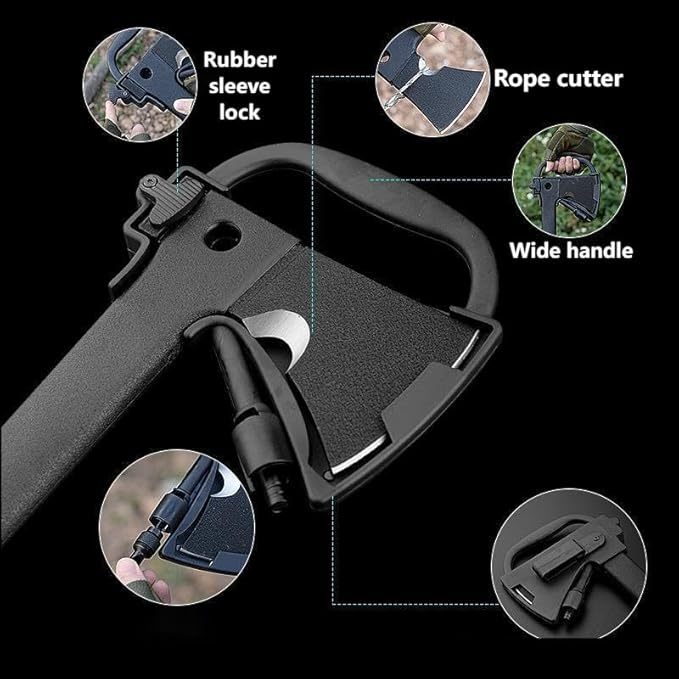 Outdoor axes, axes for cutting trees and wood, fire axes, tactical axes for field equipment, sapper axes, camp axes, multi-functional axes, band saws (knives), whistles, magnesium rods, etc., gifts for men, self-defense gifts