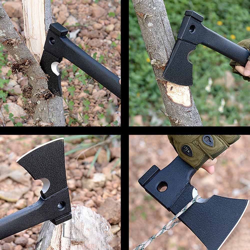 Outdoor axes, axes for cutting trees and wood, fire axes, tactical axes for field equipment, sapper axes, camp axes, multi-functional axes, band saws (knives), whistles, magnesium rods, etc., gifts for men, self-defense gifts