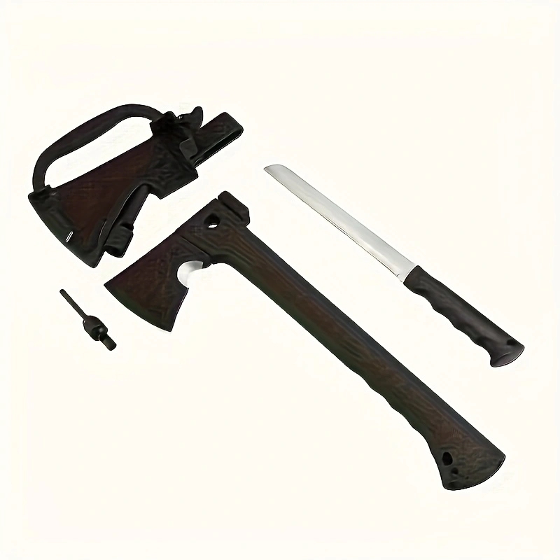 Outdoor axes, axes for cutting trees and wood, fire axes, tactical axes for field equipment, sapper axes, camp axes, multi-functional axes, band saws (knives), whistles, magnesium rods, etc., gifts for men, self-defense gifts