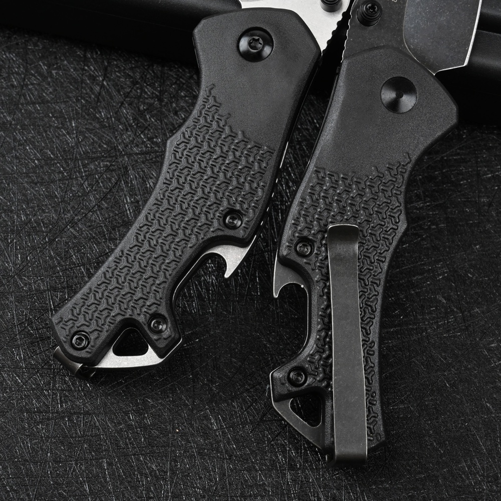 Survival self-defense folding knife, portable pocket knife for outdoor camping and exploration, multi-functional EDC knife with shaft lock mechanism, portable portable knife, durable folding knife, cutting tool, holiday gifts