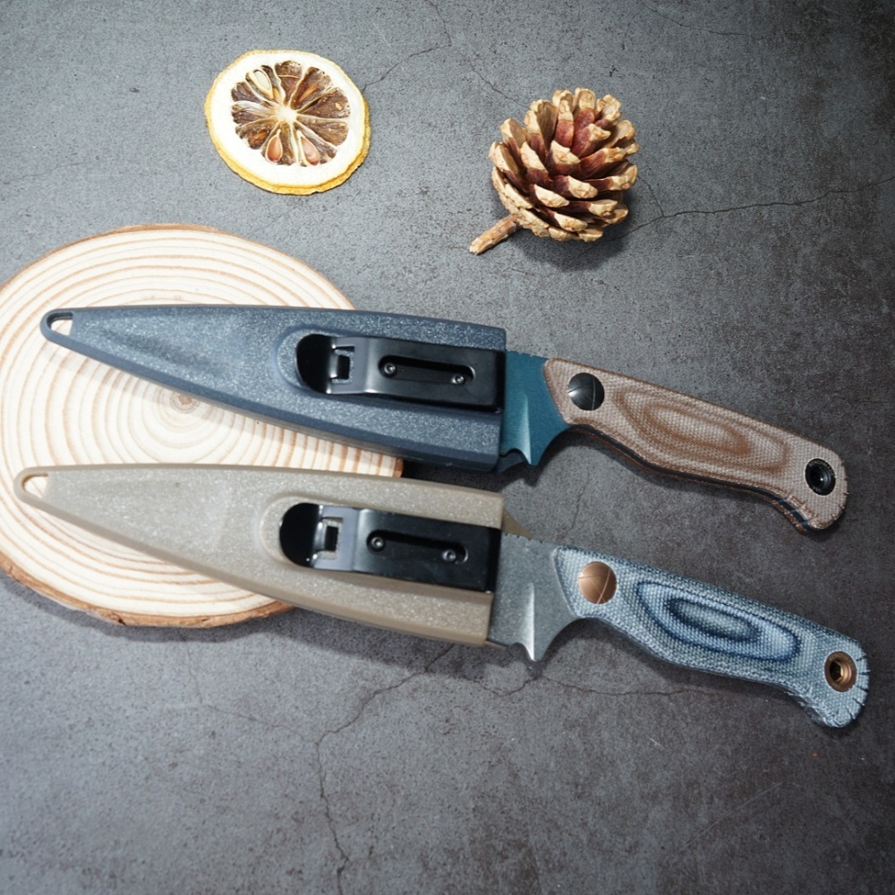 Outdoor Fixed Blade Life Saving Knife, 203BM Knife Linen Handle, CMP High Hardness Alloy Steel Blade for Outdoor Life Saving Gear, Knife Multi-Tool & Spear Tip Design for Survival - Durable EDC Folding Knife, Knife Fan Collector