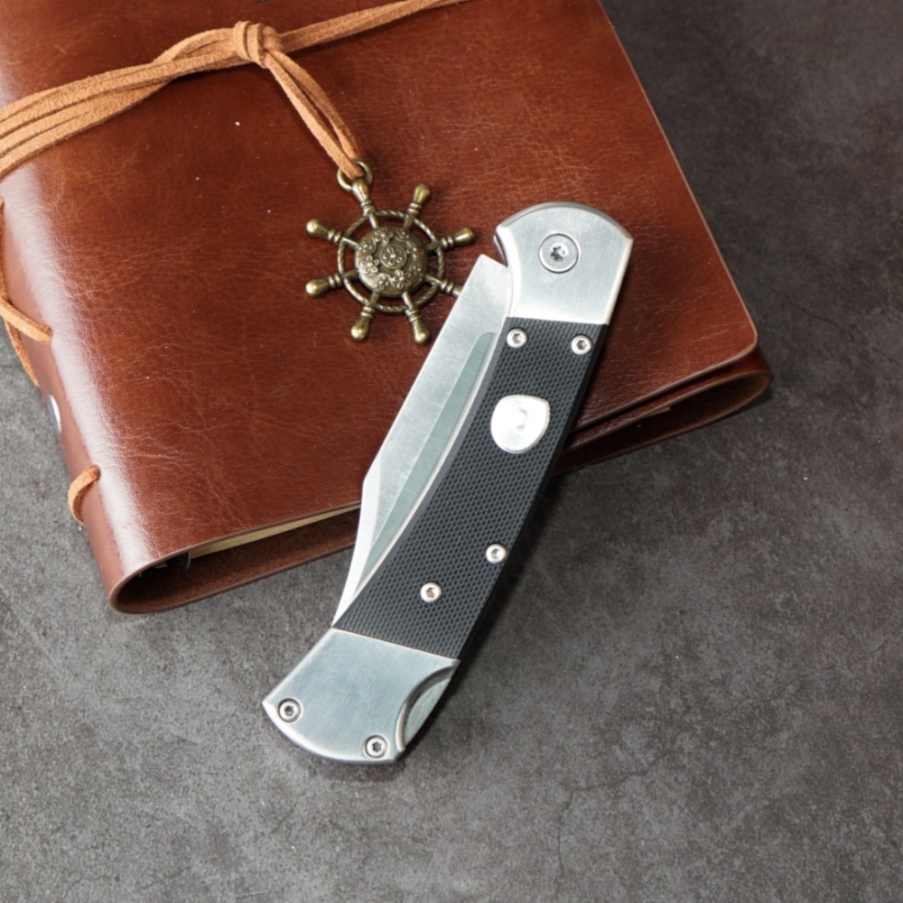 Outdoor life-saving equipment pocket folding knife, BU-CK112 folding knife, storage holster, EDC knife multi-function tool, tail lock design, safe use, knife fan collector