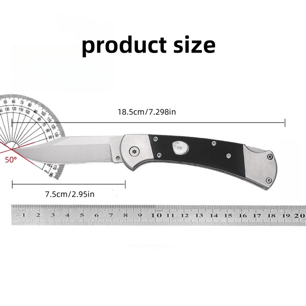 Outdoor life-saving equipment pocket folding knife, BU-CK112 folding knife, storage holster, EDC knife multi-function tool, tail lock design, safe use, knife fan collector