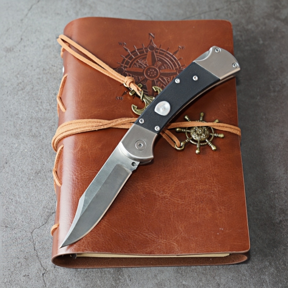Outdoor life-saving equipment pocket folding knife, BU-CK112 folding knife, storage holster, EDC knife multi-function tool, tail lock design, safe use, knife fan collector