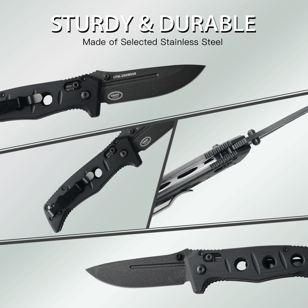 Outdoor folding knife, BM 275 model, CNC fine grinding process, bearing lock knife, G10 handle, D2 blade, ultra-portable daily carrying folding knife, stainless steel, lightweight design
