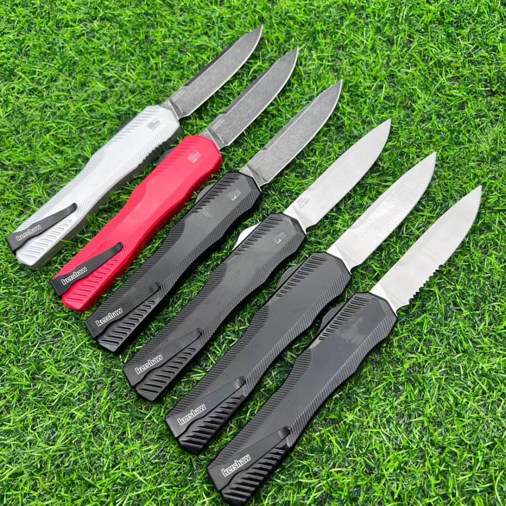 【Pre-sale payment, shipped after 20 working days】Keshaw knife aluminum alloy handle straight jump telescopic knife, multi-functional life-saving equipment knife, self-defense essential, EDC tool, suitable for camping, survival, hunting