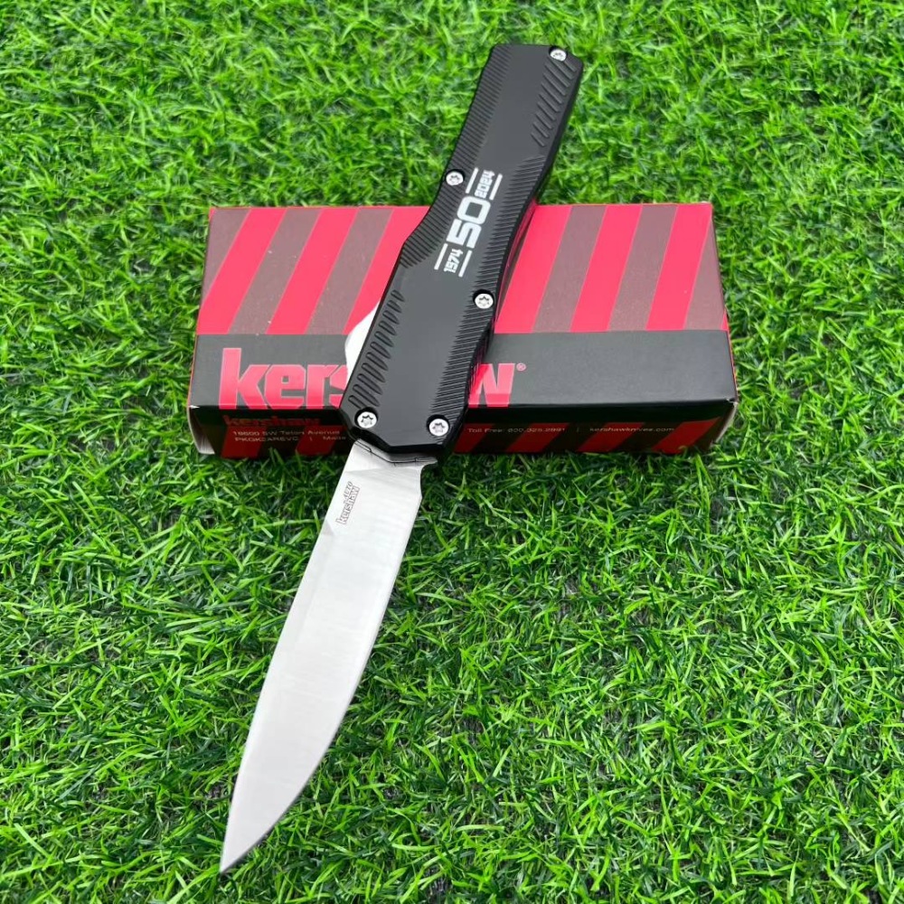 【Pre-sale payment, shipped after 20 working days】Keshaw knife aluminum alloy handle straight jump telescopic knife, multi-functional life-saving equipment knife, self-defense essential, EDC tool, suitable for camping, survival, hunting