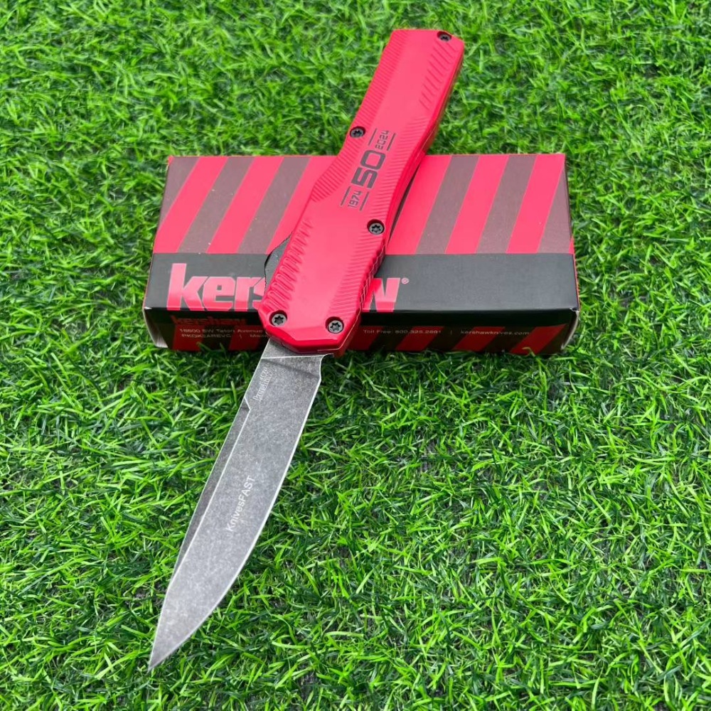【Pre-sale payment, shipped after 20 working days】Keshaw knife aluminum alloy handle straight jump telescopic knife, multi-functional life-saving equipment knife, self-defense essential, EDC tool, suitable for camping, survival, hunting