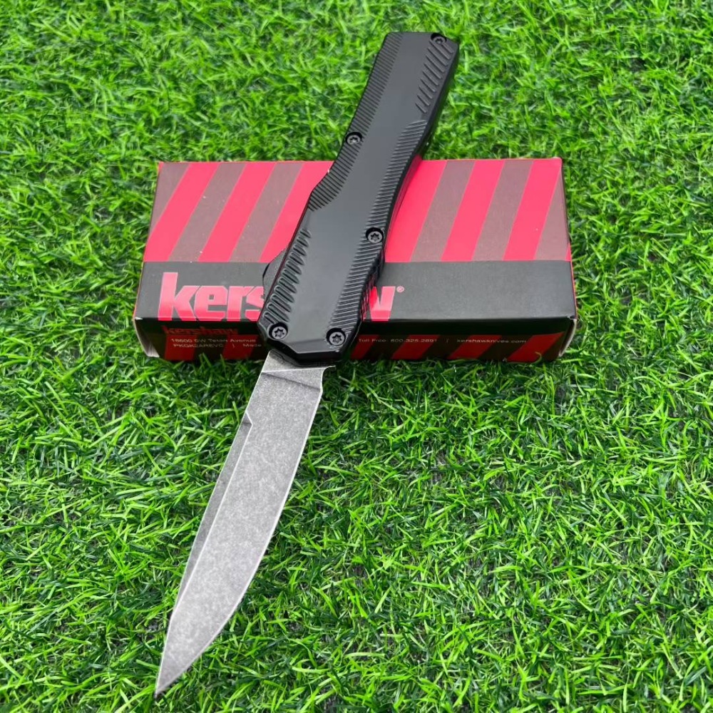 【Pre-sale payment, shipped after 20 working days】Keshaw knife aluminum alloy handle straight jump telescopic knife, multi-functional life-saving equipment knife, self-defense essential, EDC tool, suitable for camping, survival, hunting