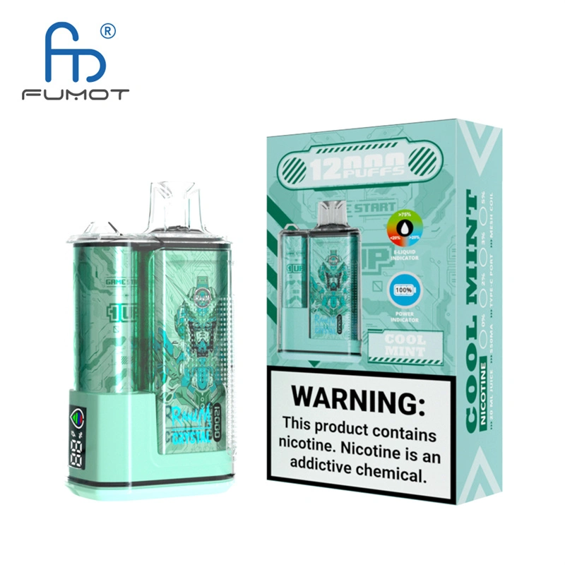 Original Randm Crystal 12000 Puffs Disposable Vape E-cigarettes 0% 2% 3%5% Puff 12000 20ml Prefilled Pod Mesh Coil 650mah Rechargeable Battery Pen